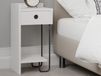 Table de chevet SIRY 1 tiroir blanc gauche