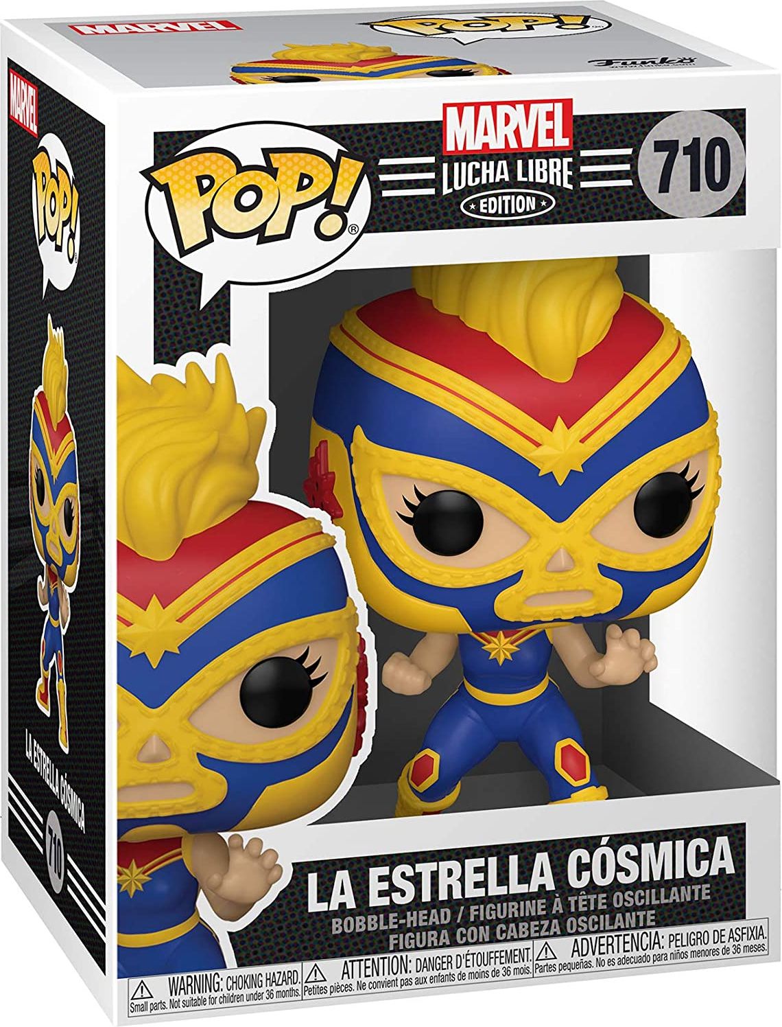 Funko POP! MARVEL: Luchadores - Captain Marvel - Merchandise - Multi Color