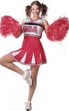 Cheerleader Fiestas Guirca Volwassenkostuum Cheerleader USA XL