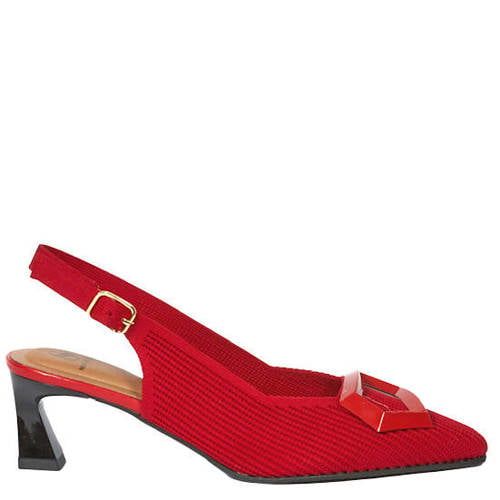 Miss Elastic slingback pumps rood