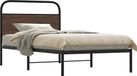 Maison Exclusive Lit de luxe - Structure de lit sans matelas, dimensions 100x190 cm, finition imitation chêne, couleur marron