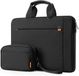 Inateck LB02014 15-15,6 inch laptoptas, hoes, tas, notebookhoes, beschermhoes, case, spatwaterdichte beschermtas, aktetas met accessoiretas, zwart