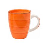 Bellatio Design Mok Colourful Morning - oranje - keramiek - 340 ml