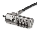 Câble de sécurité pour ordinateur portable avec pivot - antivol à code à 4 chiffres (LTLOCK4D)