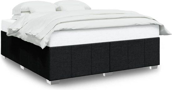 vidaXL Bedframe Zwart 180x200 cm Stof