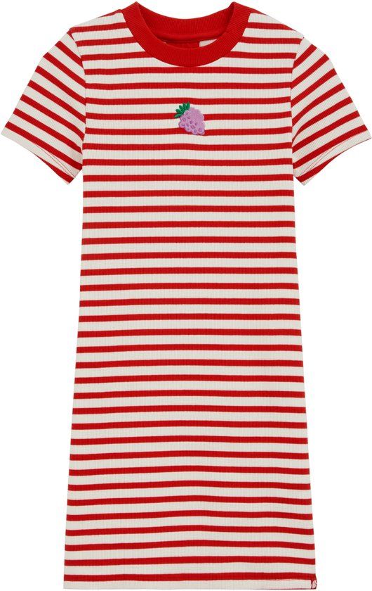 WE Fashion Meisjes jurk met embroidery - Maat 110/116