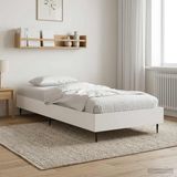 vidaXL Bedframe Wit 80 x 200 cm Bewerkt hout