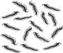 Chaks Nep duizendpoten 14 cm - Zwart - 24 stuks