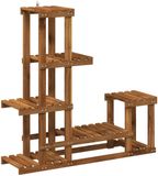 vidaXL Plantenstandaard Naturel 93,5 x 25 x 91,5 cm Massief Acacia Hout