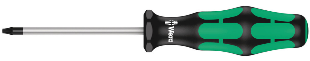 Wera 367 TORX® BO Screwdriver for tamper-proof TORX® screws