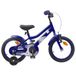 vidaXL Vélo enfant 12 pouces bleu foncé