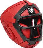 RDX Sports T1 Hoofdbeschermer Met Verwijderbare Gezichtskooi Rood - Extra Large
