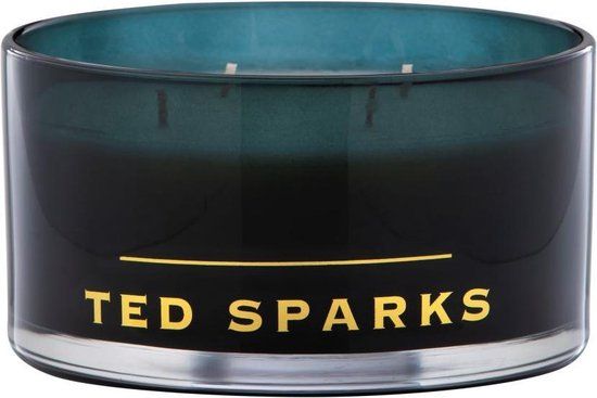 Ted Sparks Geurkaars Magnum - Bamboo & Peony - 50 Branduren - Zwart/Goud