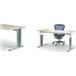 Häfele Piétement de table bureau système CAMO acier réglable en hauteur, pour longueur de plateau : 1000 mm