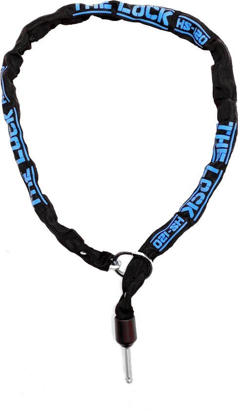 Trelock Insteeklock Kettingslot - ART1 - 120 cm - Zwart/ Blauw