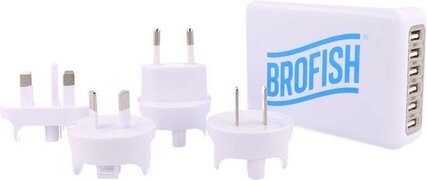 Brofish USB Wallcharger 6 Port White