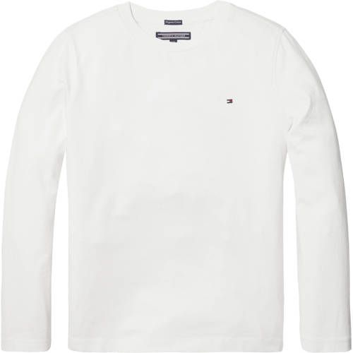Tommy Hilfiger Longsleeve - Biologisch Katoen - Wit