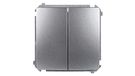 Kontakt-Simon BMW6/2.01/21 Elektrische schakelaar van roestvrij staal, accessoires voor elektrische messen van kunststof, IP20, IP44, 230 V, 10 A, 75 mm