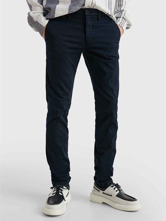 Tommy Hilfiger Core Bleecker 1985 Chino Broek - Blauw - Heren - Maat 32/32
