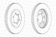 Ferodo DDF1605 PREMIER remschijf - (2 stuks)