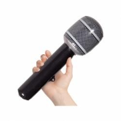 PartyXplosion Microfoon - Opblaasbaar - Zwart