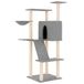 Meuble pour chat avec poteaux à gratter en sisal 143 cm gris clair