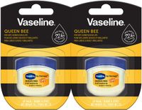 Vaseline Lip Therapy 7G Queen Bee | Voedende lippenbalsem met honing voor optimale hydratatie | (2er Pack)