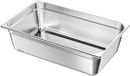 VEVOR Gastronormbak Hotelpan Voedselcontainer Roestvrij Staal 1-Pack 20,5l