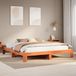 vidaXL Bedframe Massief Grenenhout Wasbruin 200x200 cm