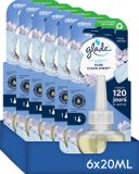 Glade Electric Scented Oil Navulling Pure Clean Linen - Elektrische Luchtverfrisser - 6 x 20ML