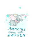 Disney Komar Disney muurschildering Dumbo Amazing WB024-50x70cm