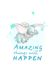 Disney Komar Disney muurschildering Dumbo Amazing WB024-50x70cm