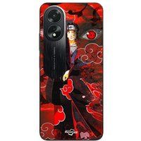 Maniacase Etui Oppo A38 Demon Slayer Kimetsu no Yaiba Itachi Uchiha rood front