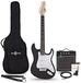 Gear4music LA Elektrische Gitaar, Zwart, 10W Gitaarversterker & Accessoireset