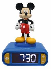LEXIBOOK LEXIBOOK Mickey Mouse wekker met 3D nachtlichtfiguur en speciale beltonen
