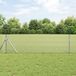 vidaXL - Gelast draadhek met grondbevestiging - 10 x 0,5 m - Zilverkleurig