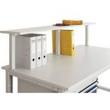 Manuflex ZB8330.0001 Consoles dragers voor plank in grijs-groen HF 0001, H: 350 mm