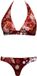 ONE TIME OXY SL Ras Combo Halter Bikini Rouge 42 Femme