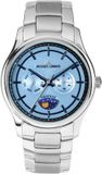 Jacques Lemans Horloge Derby Mannen Polshorloge Staal Zilverkleurig/Donkerblauw Analoog Quartz 10 ATM