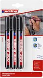 edding Viltstift 300 rond 1.5-3mm zwart | 10 stuks