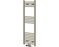 LuxeBath | Handdoekradiator met wandkraan 500x1200 mm beige badkamerradiator, recht, aansluiting in het midden, handdoekdroger, handdoekhouder voor de badkamer