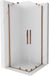 Mexen Velar Duo cabine de douche coulissante 90 x 90 cm, givre, or rose