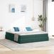 Maison Exclusive - Lit avec rangement et matelas vert foncé 200 x 200 cm velours