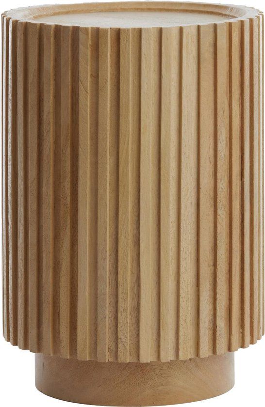 Light & Living Bijzettafel Kiyose - Naturel - Ø33cm - Modern
