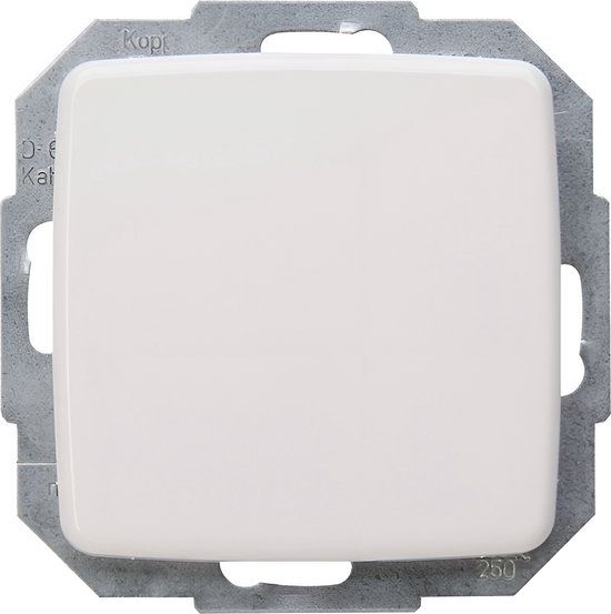 Kopp 585617084 Rivo Wisselschakelaar Inzetstuk, Zuiver Wit (RAL 9010), 1 Stuk