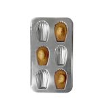 Gobel - Plaat met 6 madeleinen gourmandes – blik – 395 x 200 mm