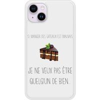 Apple Siliconen hoesje compatibel met iPhone 15 Plus Eating Cakes