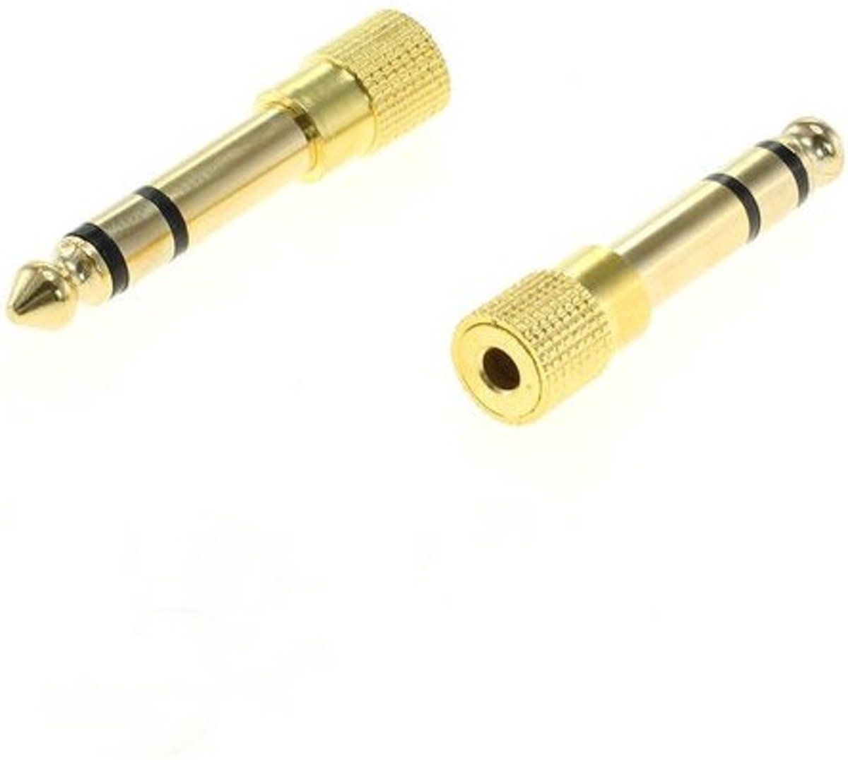 Out of the Box Panda Out of the Box 3.5mm naar 6.5mm Audio Jack adapter converter (2 stuks)