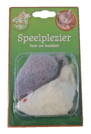 Gebr. de Boon K.splg bontmuis veren 4cm krt a 2st