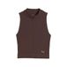 PUMA W Cloudspun 1/4 Zip Tank Chocolade Bruin